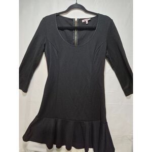 Juicy Couture Black Peplum Dress Women's Medium